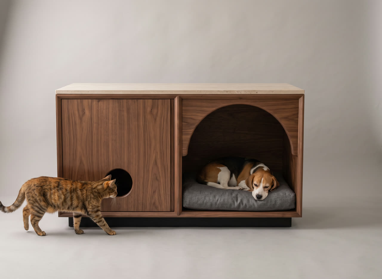 Sideboard für Hund und Katze. Concept visual