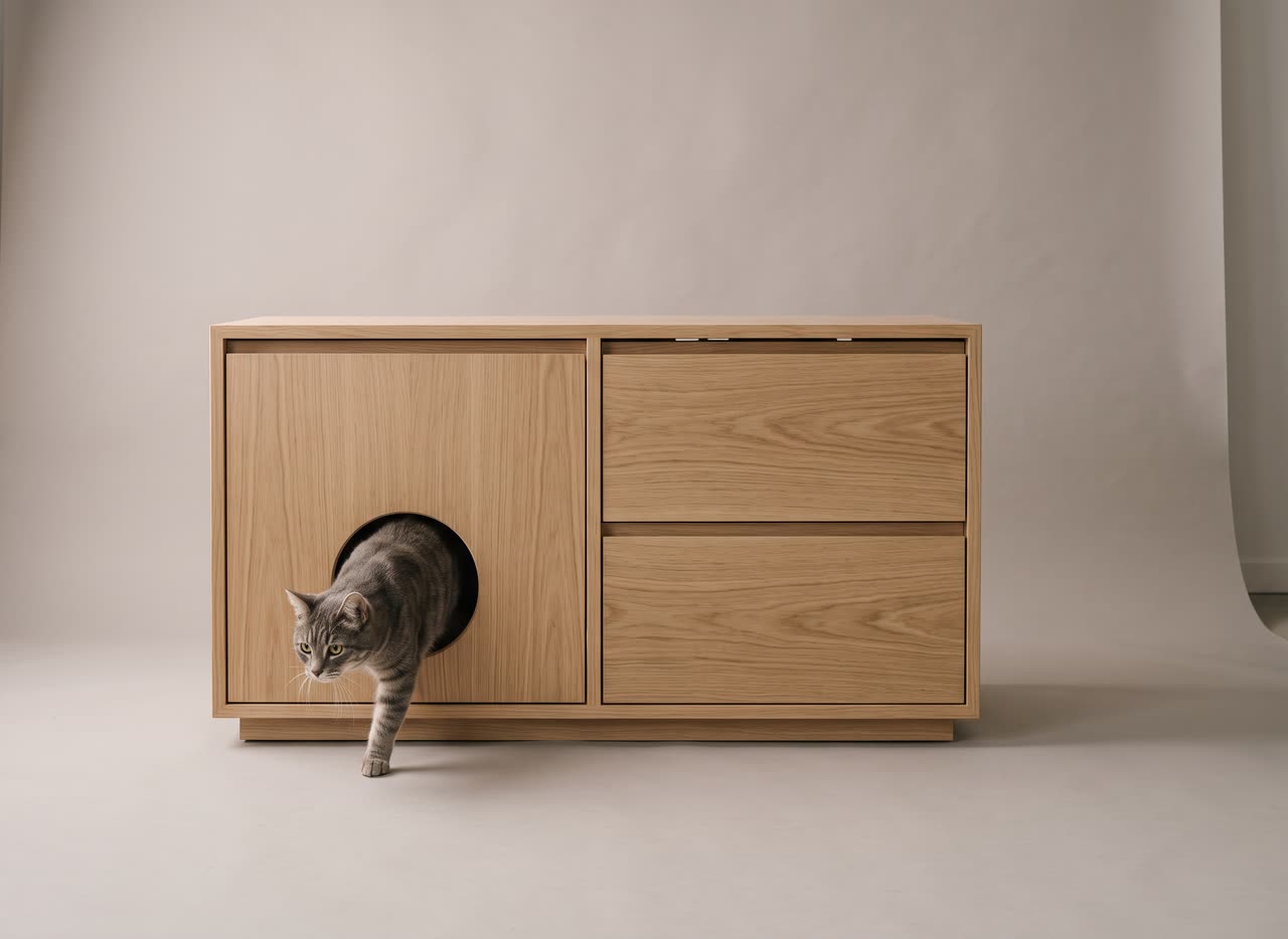 Litter cabinet. Concept visual